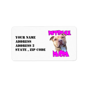 Etiqueta Mamá de Pitbull