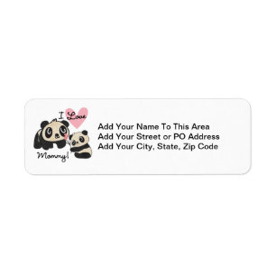 Etiqueta Mamá del amor de las pandas I