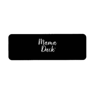 Etiqueta Mama Duck, Cute Duck, Mors Day, Regalos Mamá