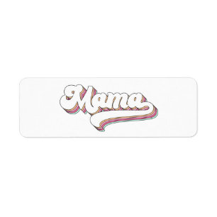 Etiqueta Mamá Retro