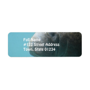Etiqueta Manatee grande subacuático