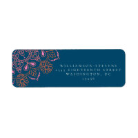 Mándala Floral Boho Azul Turquesa Boda Elegante