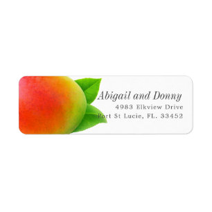 Etiqueta Mango de verano   Dirección del Personalizado