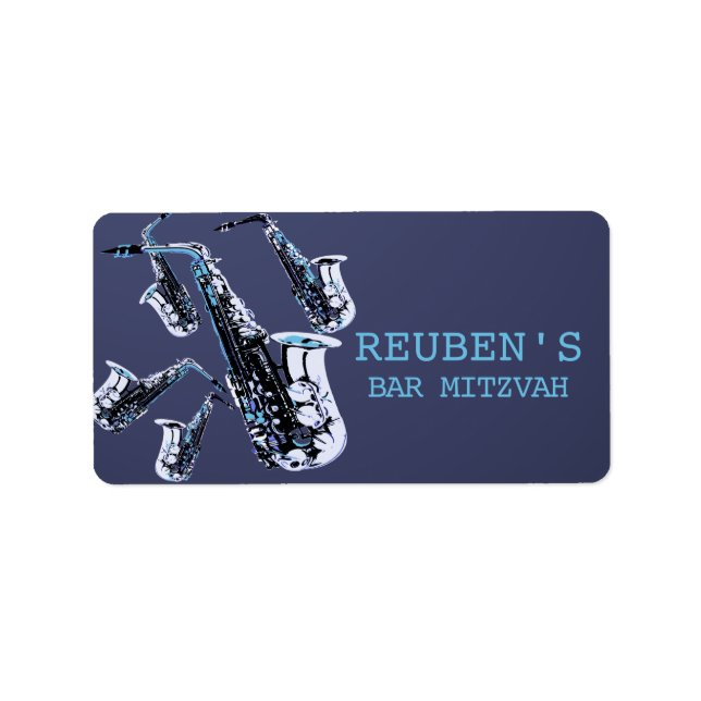 Etiqueta Mania Bar Mitzvah (Frente)