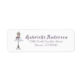 Etiqueta Mannequina de moda con Tutu