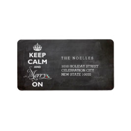 Etiqueta Mantén La Tranquilidad Y El Cerezo En Las Vacacion