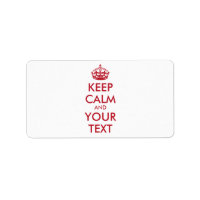 MANTENER CALMA Y TU TEXTO - rojo