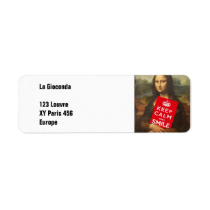 Etiqueta Mantener La Calma Y Sonreír