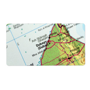 Etiqueta Mapa de Ciudad de Dubai