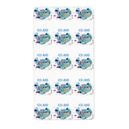 Etiqueta Mapa de Islandia