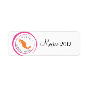 Etiqueta Mapa de México y Personalizar tu texto