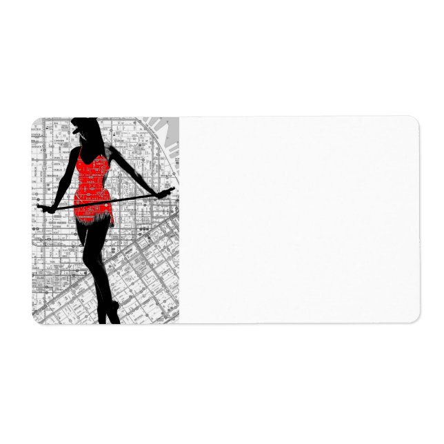 Etiqueta Mapa y danza (Frente)