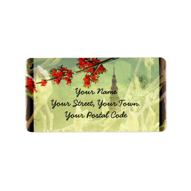 Etiqueta Maple y Magnolia Blossom (Frente)