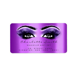 Etiqueta Maquillaje violeta púrpura azota a bella estrident