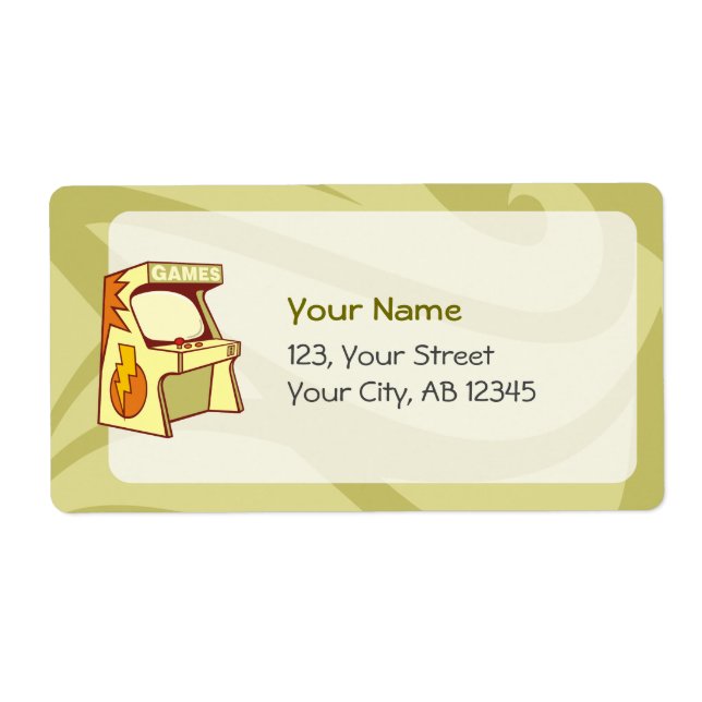 Etiqueta Máquina arcaica (Frente)