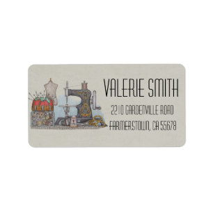 Etiqueta Máquina de coser manual