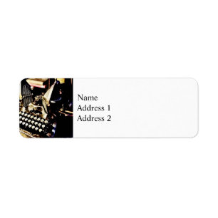 Etiqueta Máquina de escribir antigua Oliverio #9