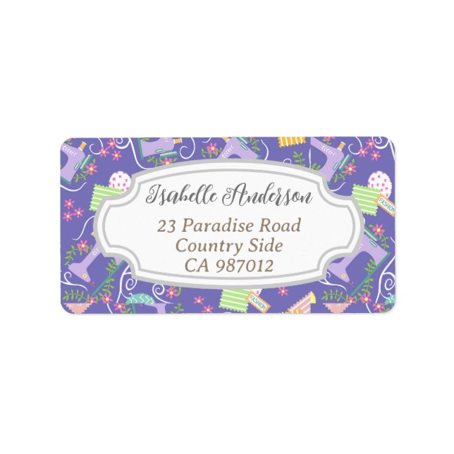 Etiqueta Máquina de mascar amor púrpura (Frente)