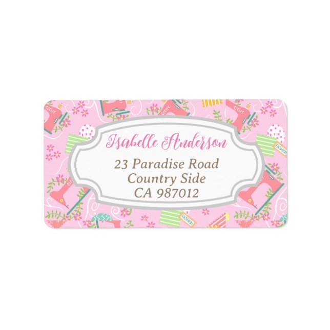 Etiqueta Máquina de mascar amor rosa (Frente)