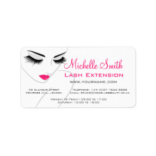 Etiqueta Marca de la empresa Lash Extension de cabello y be