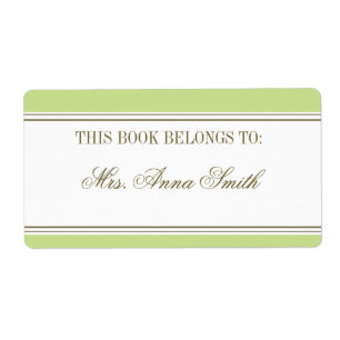 Etiqueta Marcador verde de resorte simple