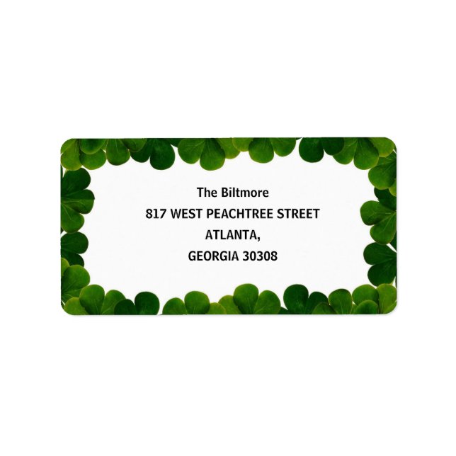 Etiqueta Marco elegante (Frente)