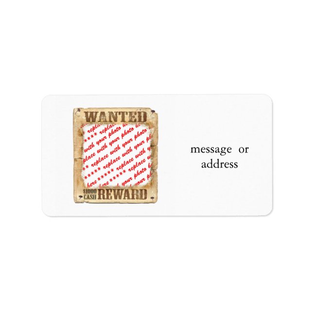 Etiqueta Marco fotográfico Poster deseado (Frente)