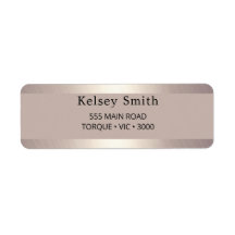 Marco Metalizado de oro cepillado elegante