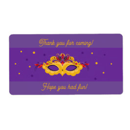 Etiqueta Mardi Gras Masquerade Theme