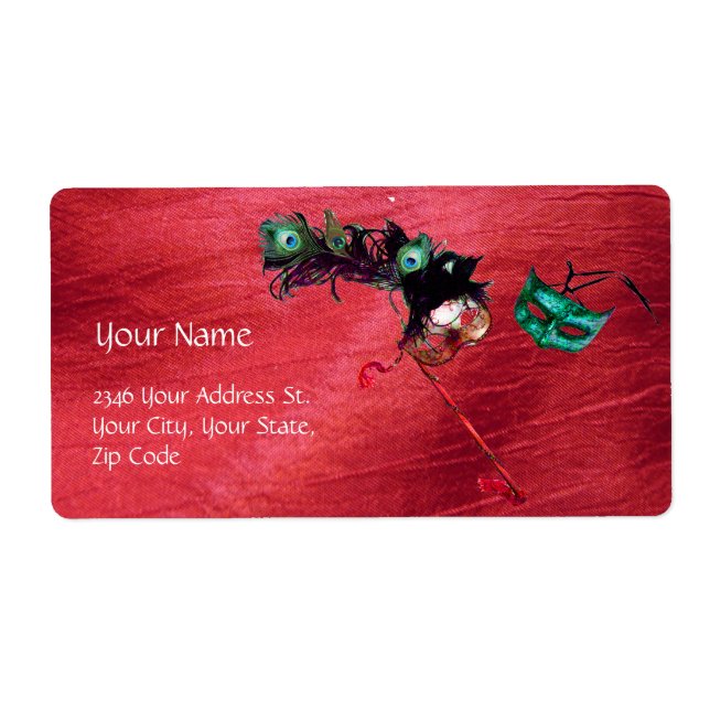 ETIQUETA MARDI GRAS SEDA MASQUERADE (Frente)