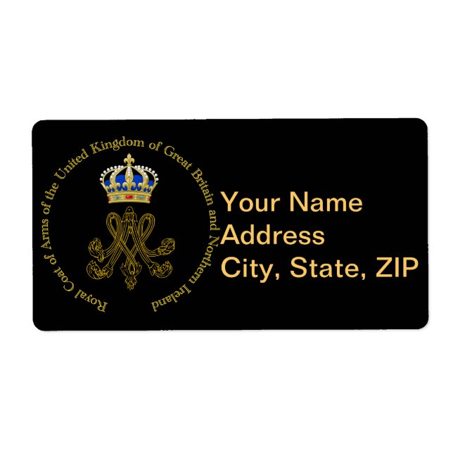 Etiqueta Marie Antoinette Monograma (Frente)