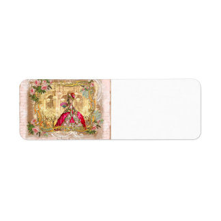 Etiqueta Marie Antoinette Versailles Fiesta en rosa