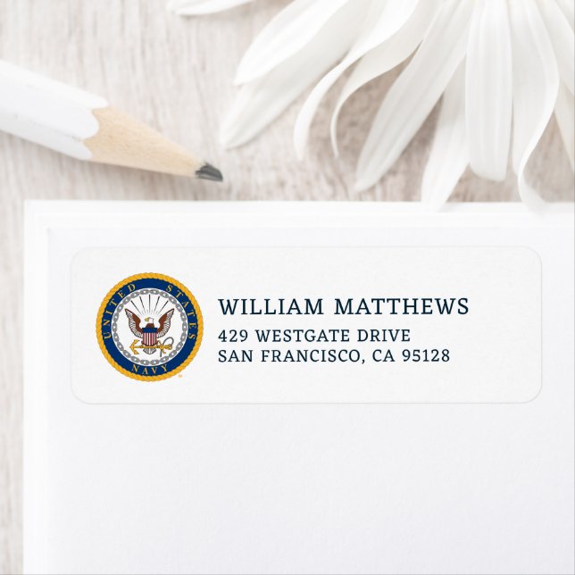 Etiqueta Marina de Estados Unidos | Emblema naval (In situ)