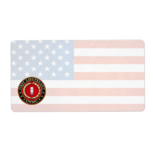 Etiqueta Marines Estadounidenses: Primer teniente (USMC 1st