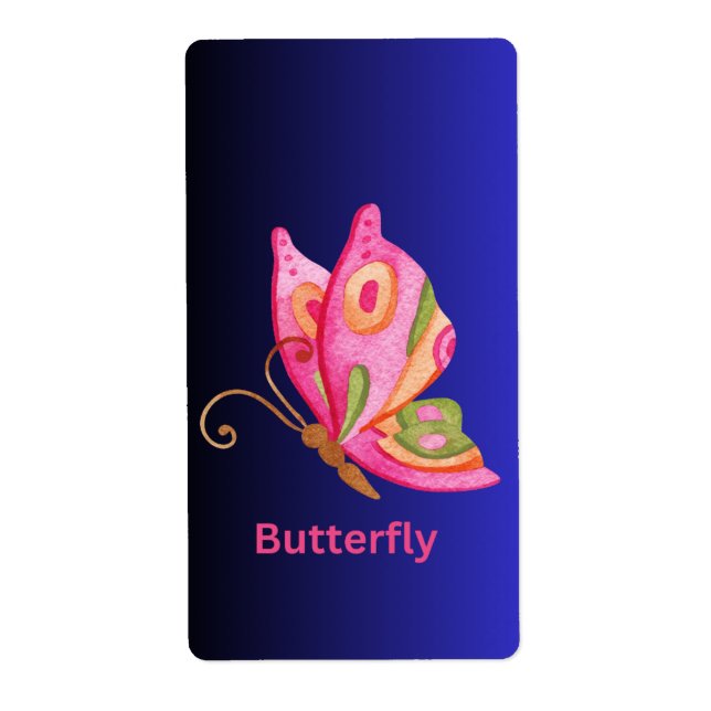 Etiqueta Mariposa (Frente)