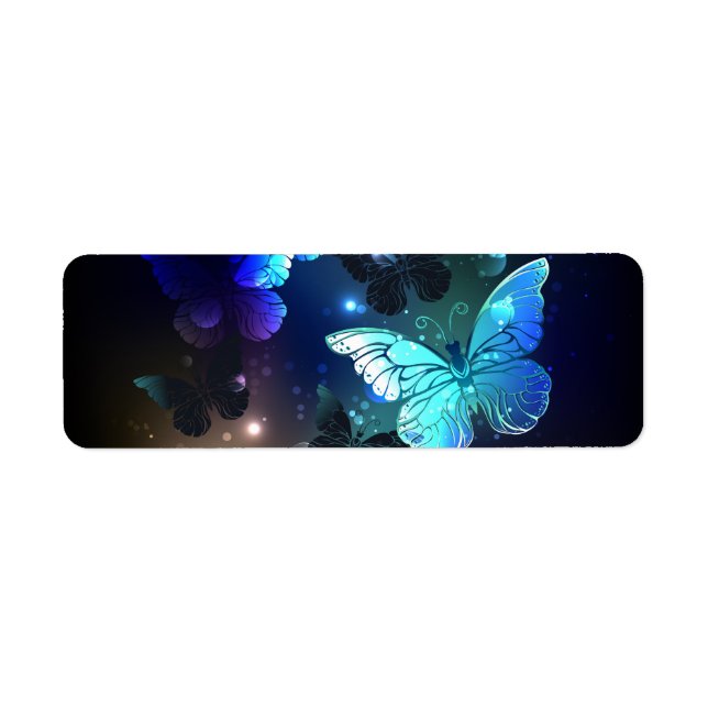 Etiqueta Mariposa nocturna fluida (Frente)