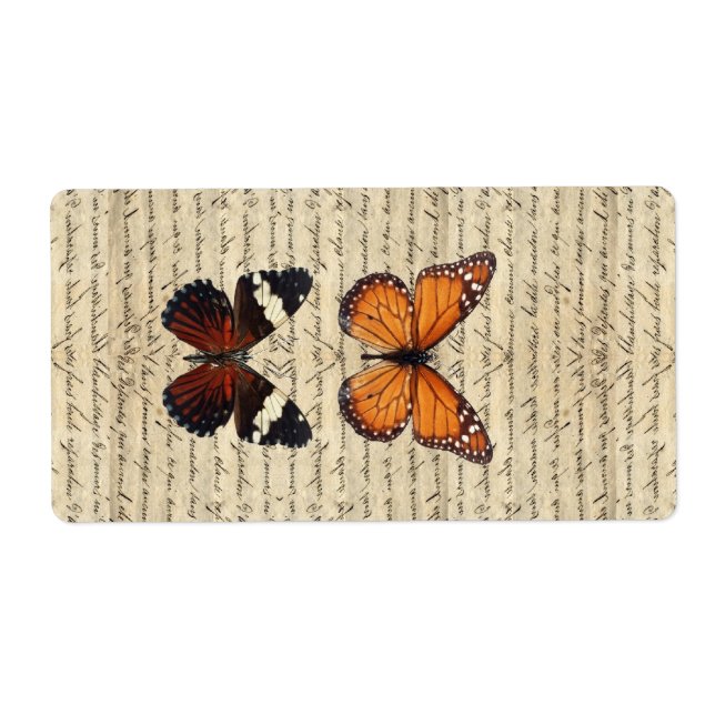 Etiqueta mariposas (Frente)