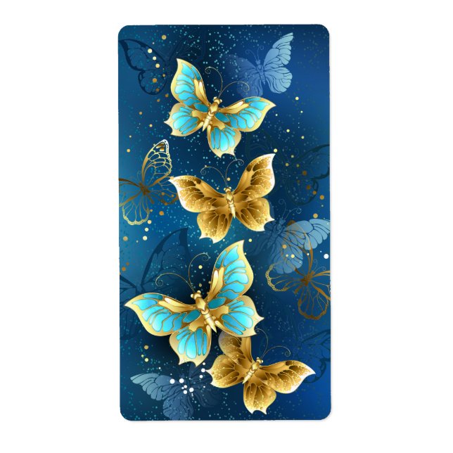 Etiqueta Mariposas doradas (Frente)