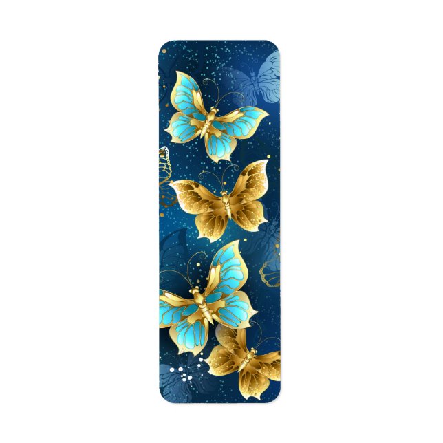 Etiqueta Mariposas doradas (Frente)
