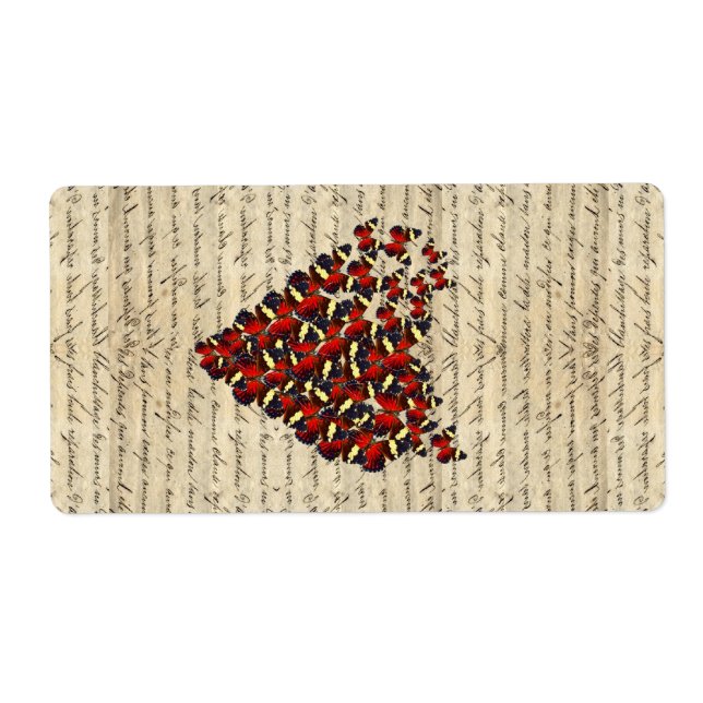 Etiqueta Mariterias de la época romántica (Frente)