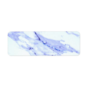 Etiqueta Mármol azul y blanco