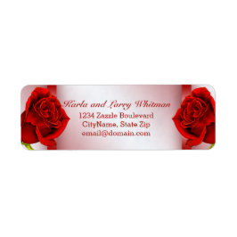 Etiqueta Mármol rojo y Rosas