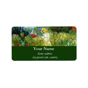 Etiqueta Marquerite Gachet en el jardín, Vincent van Gogh.