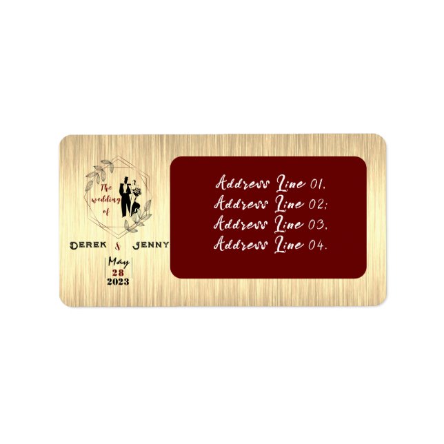 Etiqueta Marrón (Frente)