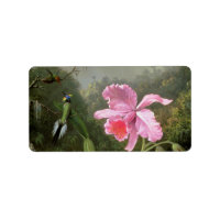 Martin Johnson Heade Orchid Y Hummingbirds