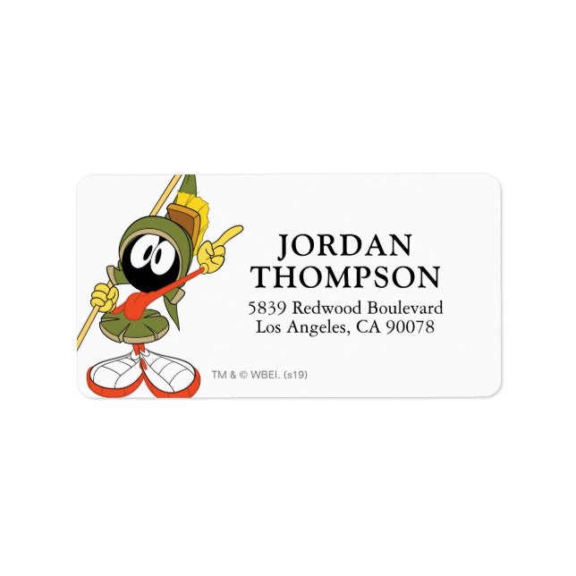 Etiqueta MARVIN MARTIAN™ Winter Cabin (Frente)