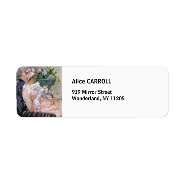 Etiqueta Mary Cassatt - La Copa del Té (Frente)