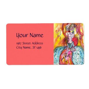 Etiqueta Máscara de Mascarada Veneciana / COLOMBINA