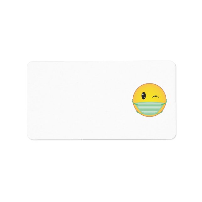 Etiqueta Máscara de uso de emoji (Frente)