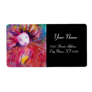 Etiqueta MÁSCARA EN ROJO Veneciano Mascarada Negro